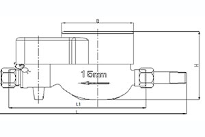 Contador de Agua Tipo Chorro Múltiple (Agua Fría) T30